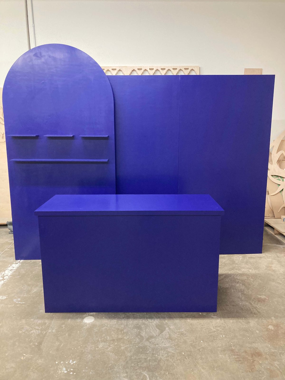 Exhibition Booth Wall and Table Display